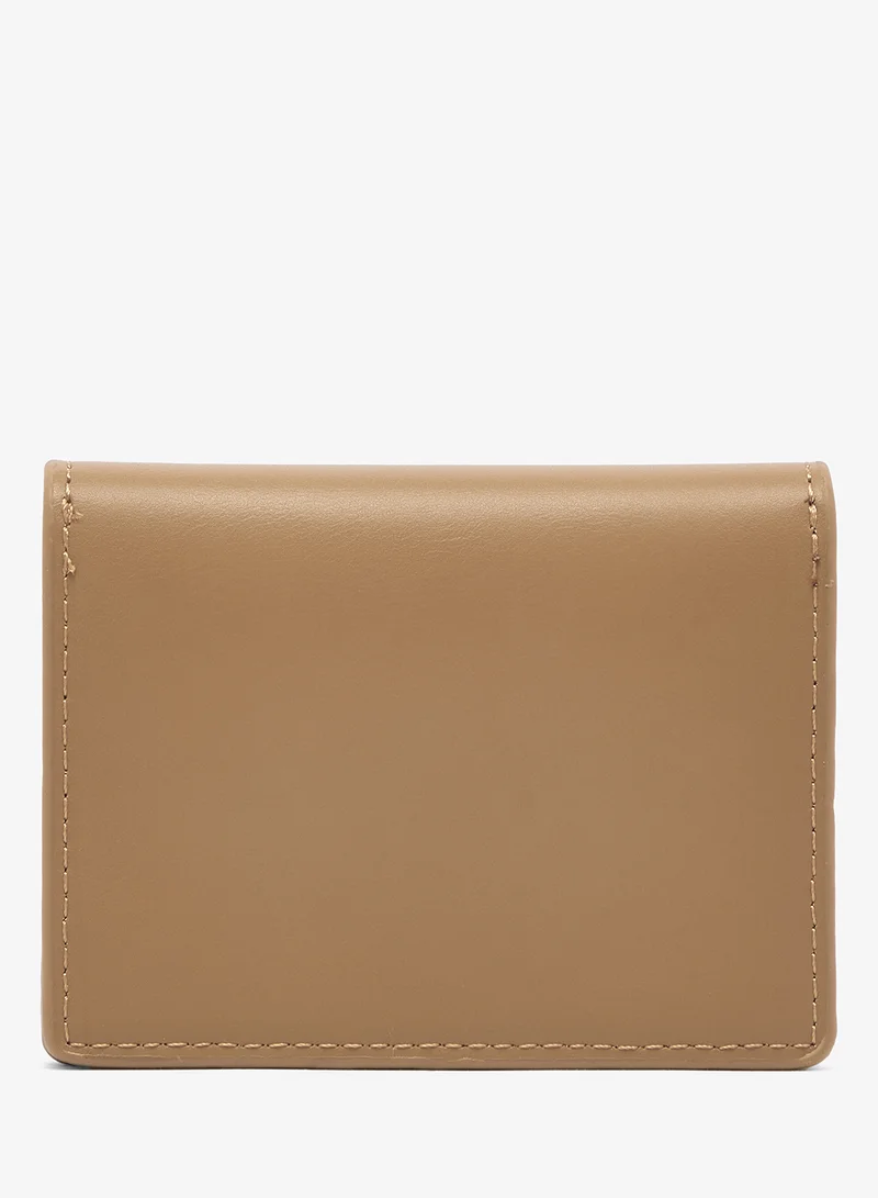 ELLA Brown Flap Classic Card Holder Mini Wallet for Women | Best Price UAE